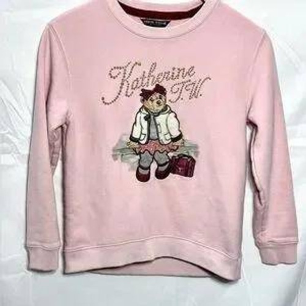 TEENIE WEENIE Pink Teddy Bear Katherine TW Sweatshirt Size FS
